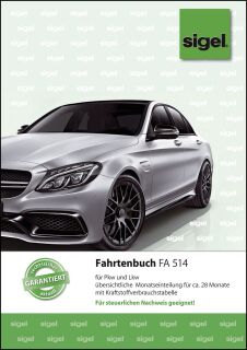 Fahrtenbuch für Pkw und Lkw - mit Klammerheftung, A5, 32 Blatt, 1 St.