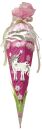 Schultüte Bastelset Einhorn - sechseckig, 68 cm, 1 St.