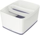 5216 Aufbewahrungsbox MyBox Groß - A4, mit Deckel, ABS, weiß/grau
