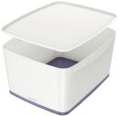 5216 Aufbewahrungsbox MyBox WOW Groß - A4, mit Deckel, ABS, weiß/grau, 1 St.