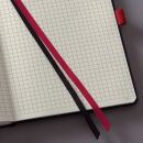 Notizbuch Conceptum Red Edition - ca. A5, kariert, schwarz, 1 St.