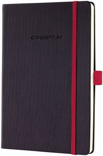 Notizbuch Conceptum Red Edition - ca. A5, liniert, schwarz, 1 St.