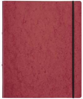 Ringbuch Pressspan - A4, 2-Ring, Ring-Ø 16mm, Gummizug, rot, 1 St.