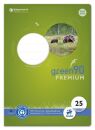 Heft LIN25 - A4, 16 Blatt, 90 g/qm, liniert mit Rand, 2 St.