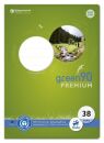 Heft - LIN38, A4, 16 Blatt, 80 g/qm, 5 mm kariert mit...