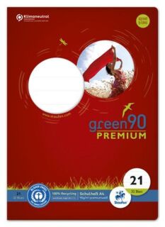 Heft - LIN21, A4, 32 Blatt, 90 g/qm, 9 mm liniert, 2 St.