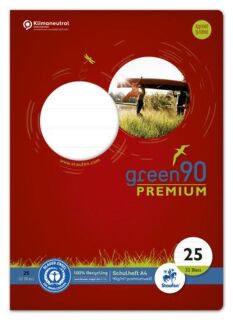 Heft LIN25 - A4, 32 Blatt, 90 g/qm, liniert mit Rand, 2 St.