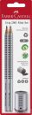 Bleistift-Set Grip 2001 mini - silber, 3-tlg., 1 St.