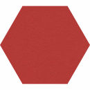 POV® 6-Eck Design Pinnwand, Ø 60 cm rot