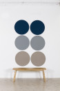 POV&reg; Kreisrunde Design Pinnwand, &Oslash; 60 cm blau