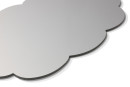POV&reg; Whiteboard metallic, rahmenlos Premium, Gedankenblase 90 x 120 cm