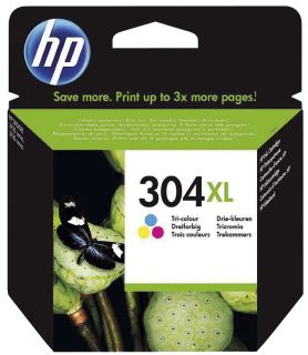 Original HP Druckkopfpatrone color (N9K07AE,N9K07AE#ABE,N9K07AE#BA3,N9K07AE#UUS,304XL,304XLC,304XLCOLOR,NO304XL,NO304XLC,NO304XLCOLOR), 1 St.