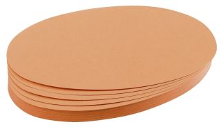 Moderationskarte - Oval, 190 x 110 mm, orange, 500 St&uuml;ck, 1 St.