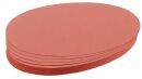 Moderationskarte - Oval, 190 x 110 mm, rot, 500...
