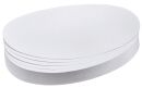 Moderationskarte - Oval, 190 x 110 mm, weiß, 500...