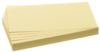 Moderationskarte - Rechteck, 205 x 95 mm, gelb, 500 St&uuml;ck, 1 St.