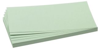 Moderationskarte - Rechteck, 205 x 95 mm, hellgrün, 500 Stück, 1 St.