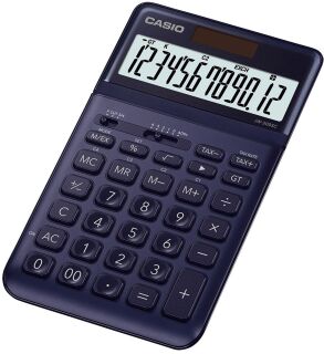 Tischrechner JW-200 - Solar-/Batteriebetrieb, 12stellig, LC-Display, dunkelblau, 1 St.