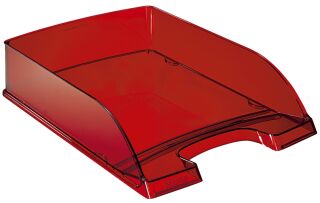 5226 Briefkorb Transparent Plus, A4, Polystyrol, rot, 1 St.