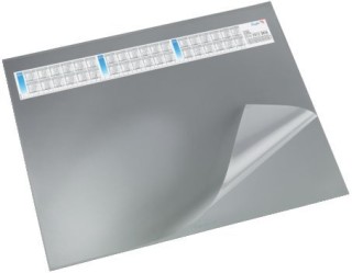 Schreibunterlage DURELLA DS - mit Vollsichtauflage, Kalender, 65 x 52 cm, grau, 1 St.