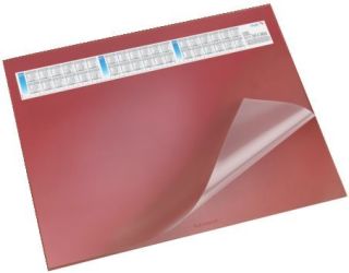 Schreibunterlage DURELLA DS - mit Vollsichtauflage, Kalender, 65 x 52 cm, rot, 1 St.