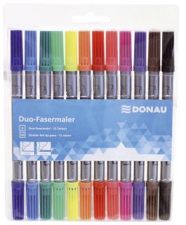 Duo-Faserschreiber - Etui 12 Stück, 1 St.