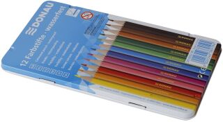 Farbstifte - 3 mm, 12 Farben, Metalletui , 1 St.
