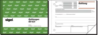 Quittungen mit Sicherheitsdruck - A6 quer, MP, BL, 2 x 50 Blatt, 1 St.