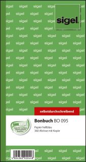 Bonbuch - o. Kellner-Nr., 360 Abrisse, SD, hellblau, 105x200 mm, 2 x 60 Blatt, 1 St.