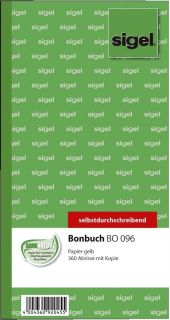 Bonbuch - o. Kellner-Nr., 360 Abrisse, SD, gelb, 105x200 mm, 2 x 60 Blatt, 1 St.