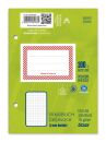 Ringbuchblock - A6, 100 Blatt, 70 g/qm, kariert, 1 St.