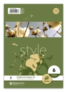 Ringbucheinlage - LIN6, A5, 50 Blatt, 70 g/qm, blanko, 1 St.