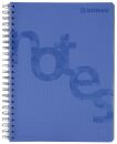 Collegeblock PP Cover - A4, kariert, blau, 1 St.