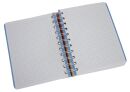 Collegeblock PP Cover - A6, kariert, blau, 1 St.