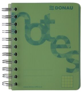 Collegeblock PP Cover - A6, kariert, grün, 1 St.
