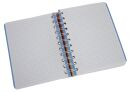 Collegeblock PP Cover - A6, kariert, orange, 1 St.