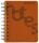 Collegeblock PP Cover - A6, kariert, orange, 1 St.