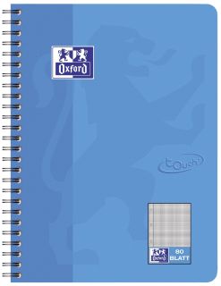 Collegeblock Touch - B5, kariert, 80 Blatt, 90 g/qm, meerblau, 1 St.