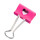 Foldback-Klammer, (B)19 mm, pink, Herz, Packung mit 20 Klammern