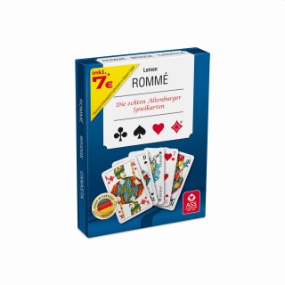 Spielkarten Doppelromm&eacute; (Leinenqualit&auml;t, in St&uuml;lpschachtel), 1 St.
