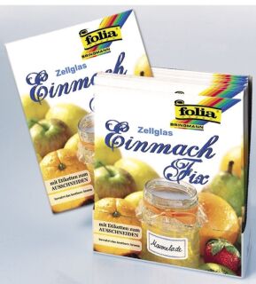 Einmach Zellophan - 33 x 60 cm, 3 Bogen, 10 St.