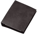 Taschenringbuch Special, schwarz, DIN A6, Ledernarbung,...