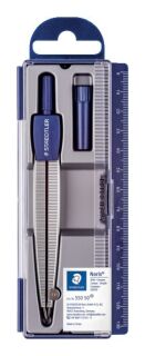 Noris Club® Schulzirkel, 300 mm, 124,2 mm, silber, im Klappdeckeletui, 1 St.