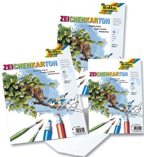 Zeichenkarton 120 g/qm, DIN A3, 25 Blatt, 1 St.