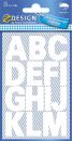 3786 Buchstaben-Etiketten - A-Z, 25 mm, weiß, selbstklebend, wetterfest, 28 Etiketten, 10 St.