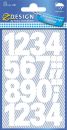 3787 Zahlen-Etiketten - 0-9, 25 mm, weiß,...