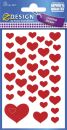 Z-Design 4371, Deko Sticker, Herzen, 3 Bogen/117 Sticker,...
