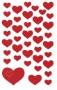 Z-Design 4371, Deko Sticker, Herzen, 3 Bogen/117 Sticker,...