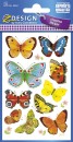 Z-Design 4462, Deko Sticker, Schmetterlinge, 3 Bogen/30...
