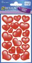 Z-Design 53205, Deko Sticker, Herzen, 2 Bogen/38 Sticker,...